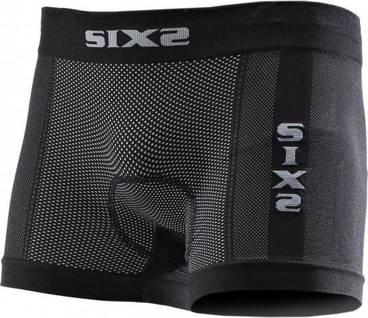 SIXS BOX2 Boxer Shorts Black Carbon Unisex (met zeem) Size S