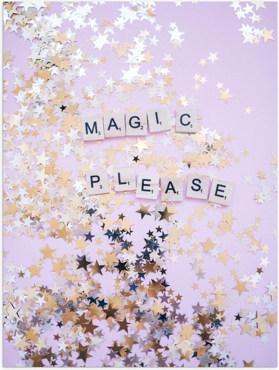 Poster - Magic Please Sterren - Foto op Posterpapier