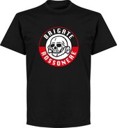 Brigate Rossonere T-shirt - Zwart - 3XL