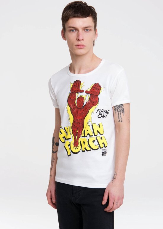 Logoshirt T-Shirt Human Torch Flame On