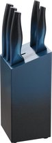 MICHELINO Messenblok met 5 messen - Petrol Blauw
