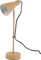 Leitmotiv tafellamp Mini Cone, ijzer, mosterdgeel