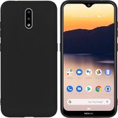 Nokia 2.3 Hoesje Siliconen - iMoshion Color Backcover - Zwart