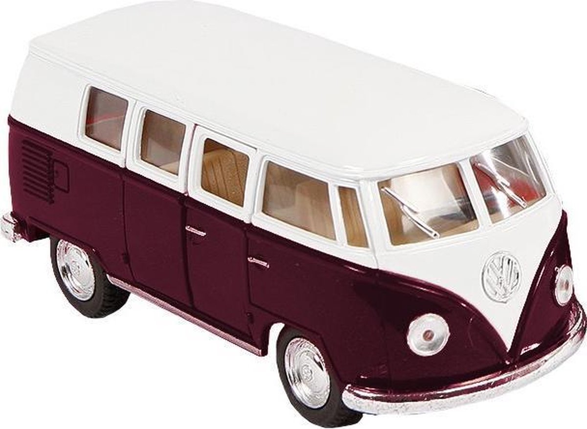 Toys Amsterdam Bus Volkswagen Classic 1962 Die-cast 1:32 Bordeaux