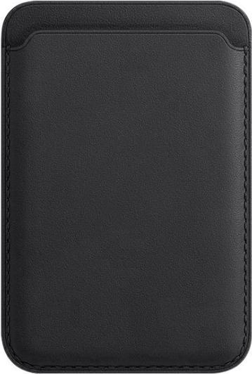 PU Lederen Kaarthouder voor iPhone 12/13/14/15/16/17 Series _ Zwart