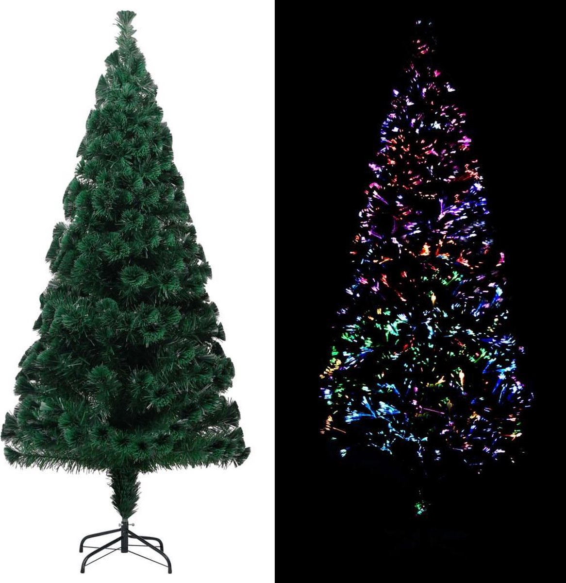 Kunstkerstboom 210cm Met Standaard en verlichting