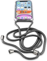 Cellularline - iPhone 11, hoesje aanpasbaar koord, zwart