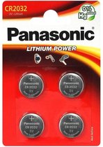 CR2032 Lithium knoopcel 4 stuks Panasonic