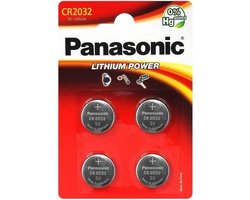 Panasonic CR-2032EL/4B - Lithium Batterijen - 4 stuks - 3V Stabiele Spanning