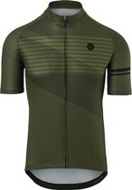 AGU Striped Fietsshirt Essential Heren - Groen - XXXL
