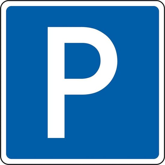 Bord Parkeerplaats, RA1 - aluminium - 600 x 600 mm