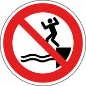 Verboden in het water te springen sticker - ISO 7010 - P061 100 mm
