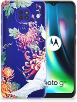 GSM Hoesje Motorola Moto G9 Play | E7 Plus Smartphonehoesje Customize Bird Flowers