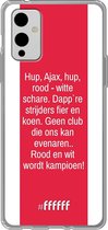6F hoesje - geschikt voor OnePlus 9 -  Transparant TPU Case - AFC Ajax Clublied #ffffff