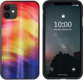 BackCover Aurora Glass - Telefoonhoesje - Hoesje voor Apple iPhone 11 (6.1) - Paars