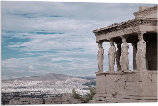 Acrylglas - Acropolis Of Athene - Griekenland - 90x60cm Foto op Acrylglas (Met Ophangsysteem)