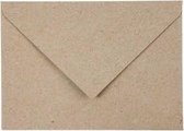 Gerecyclede Enveloppen, C6 11,5x16 cm,  120 gr, naturel, 50stuks