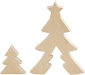 2in1 Figuren, kerstboom, h: 8+20 cm, b: 6,5+14,5 cm, triplex, 1set, diepte 2 cm