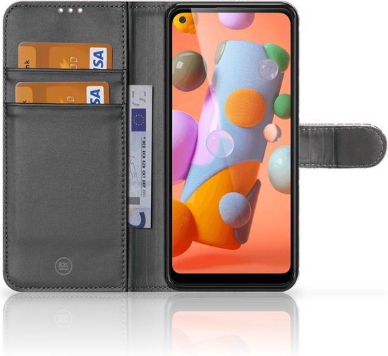 Coque Samsung Galaxy M11 | A11 Portefeuille Livre Aztec Violet