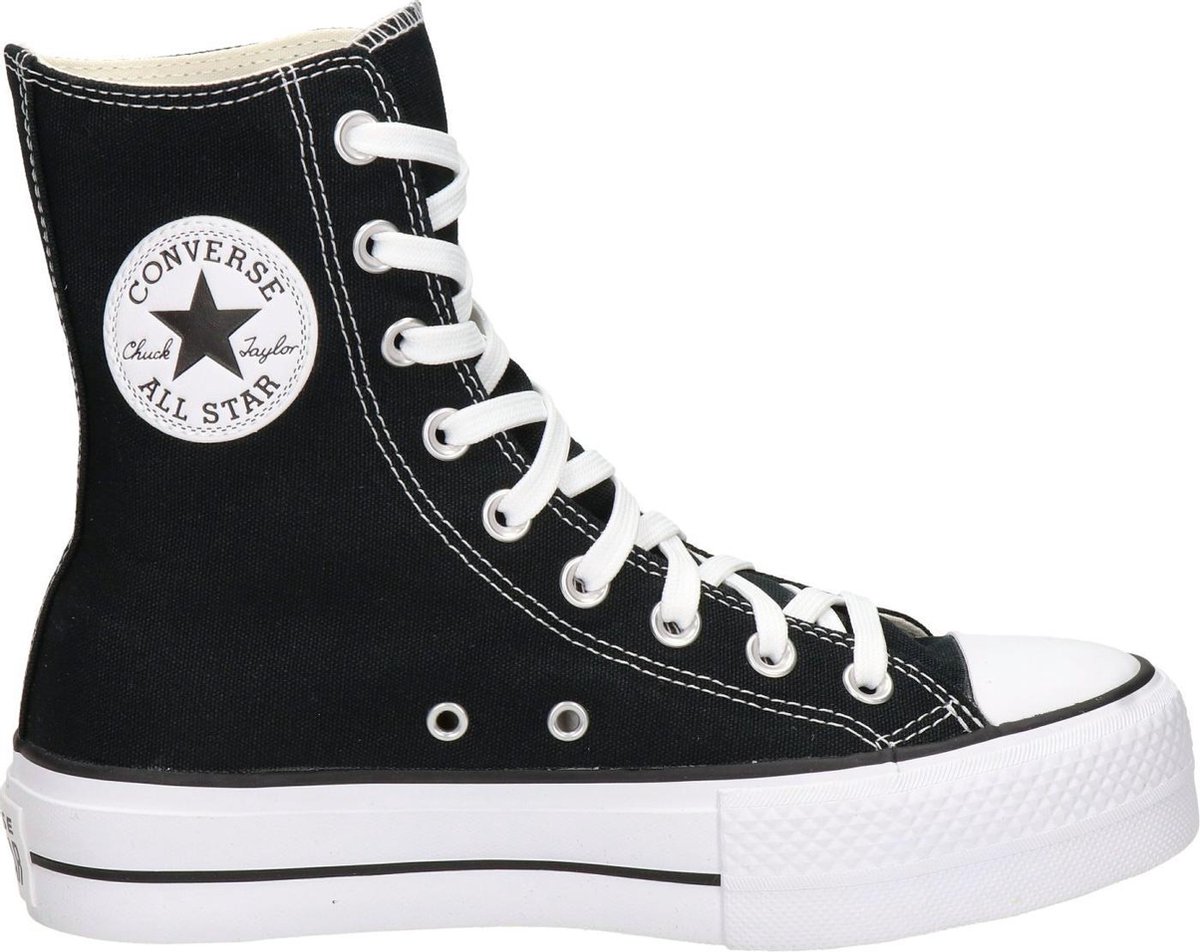 Converse Dames Hoge sneakers Chuck Taylor All Star Liftxhi Zwart -  Schoenen.nl