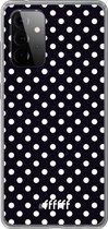 6F hoesje - geschikt voor Samsung Galaxy A72 -  Transparant TPU Case - Onyx Dots #ffffff