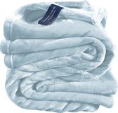 De Witte Lietaer Fleece plaid Cosy - 150 x 200 cm - Ice blue