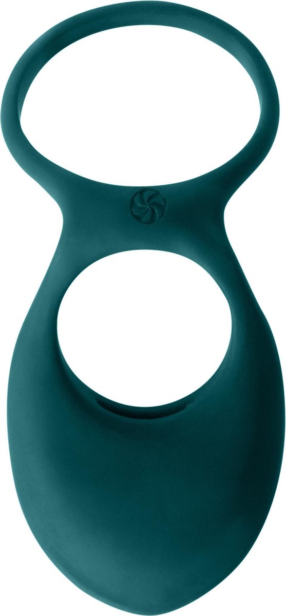 Goedkoopste Vibrerende Dubbele Cockring - Dubbele Penisring Met Vibratie - 100 Silicone - Pure Passion - Daydream - Groen