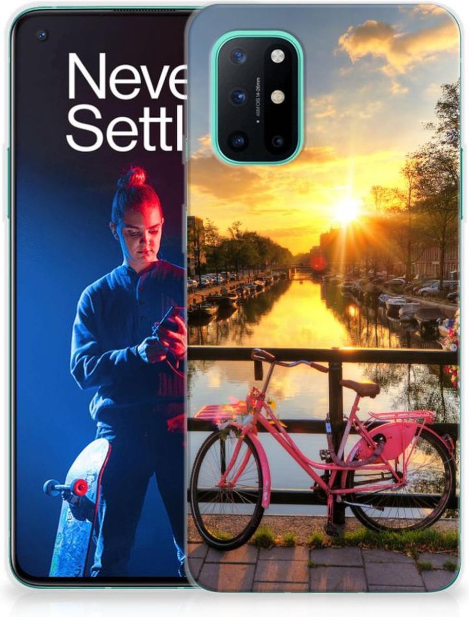 OnePlus 8T Siliconen Back Cover Amsterdamse Grachten