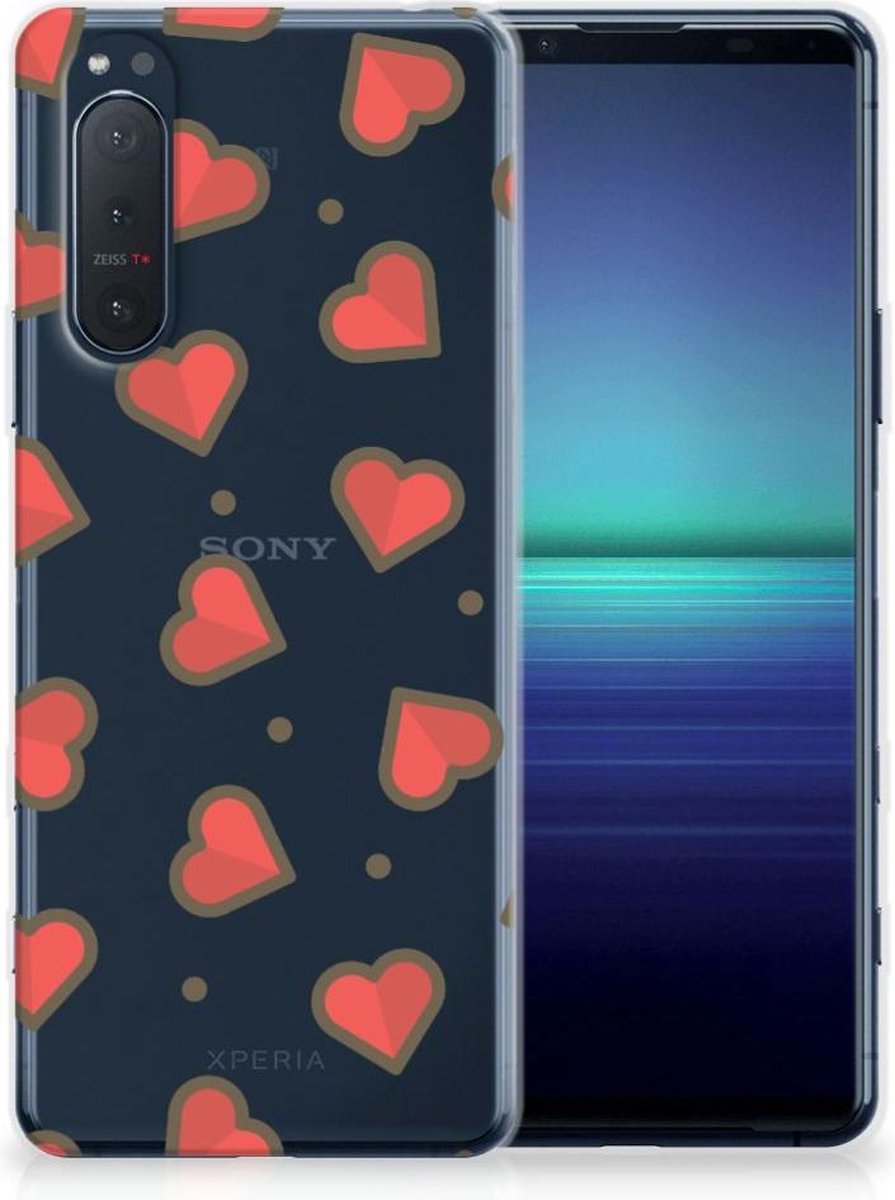 Sony Xperia 5II TPU bumper Hearts