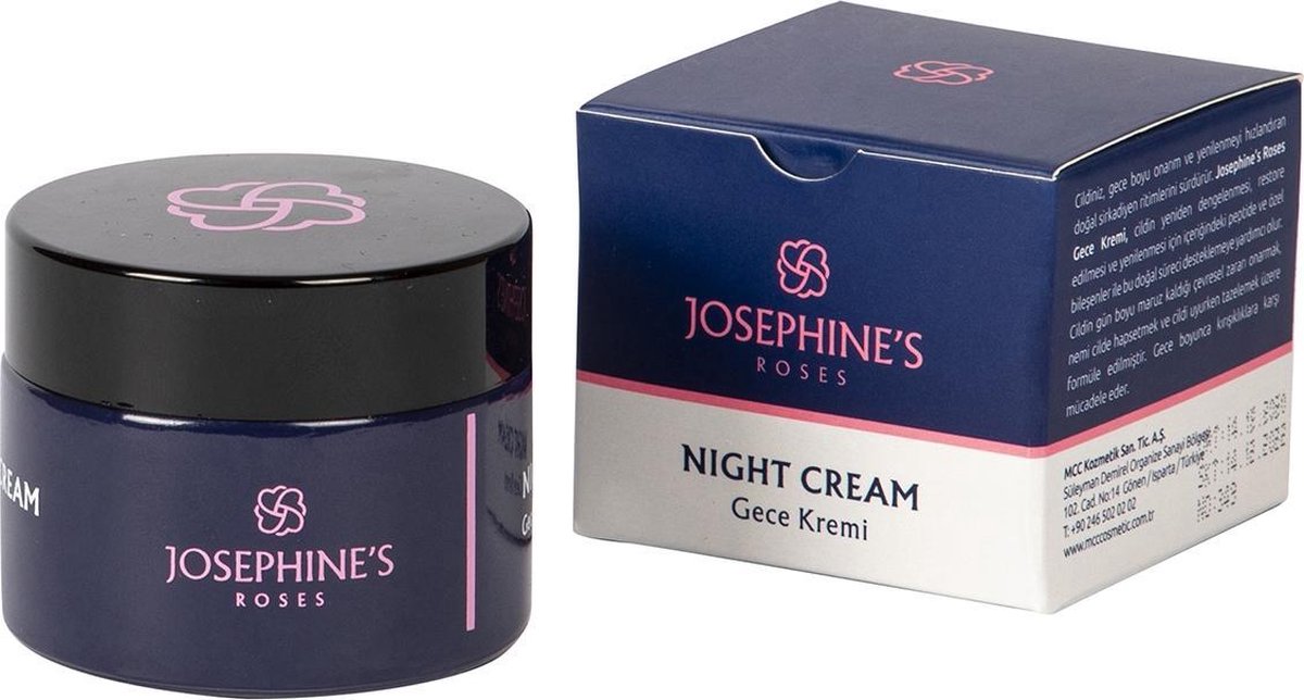 Josephine's Roses Nachtcreme Voor Vrouwen - Anti Age - Anti Rimpel - Hydraterend - 50ml