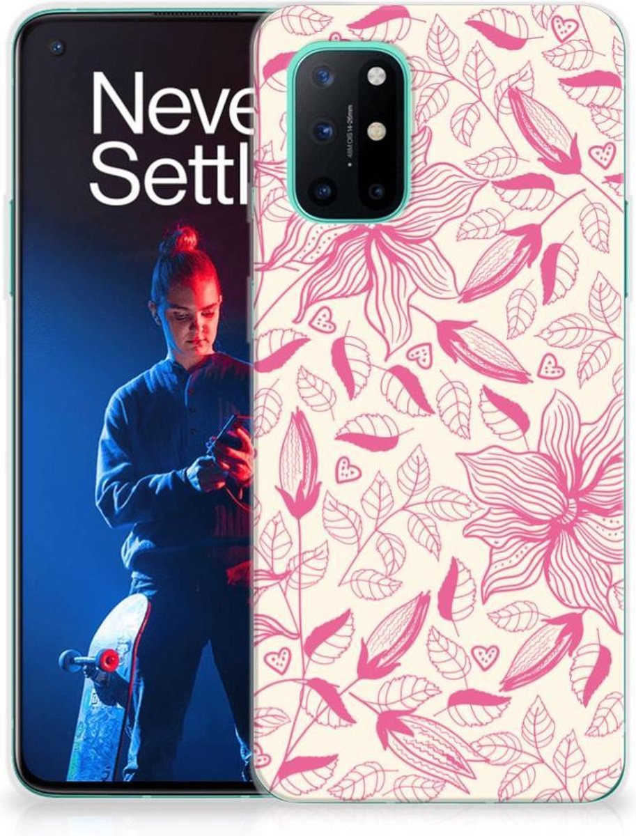 OnePlus 8T TPU Case Pink Flowers