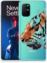 Silicone Case OnePlus 8T Telefoonhoesje Tiger