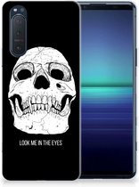 Silicone Case Sony Xperia 5II Telefoonhoesje Skull Eyes