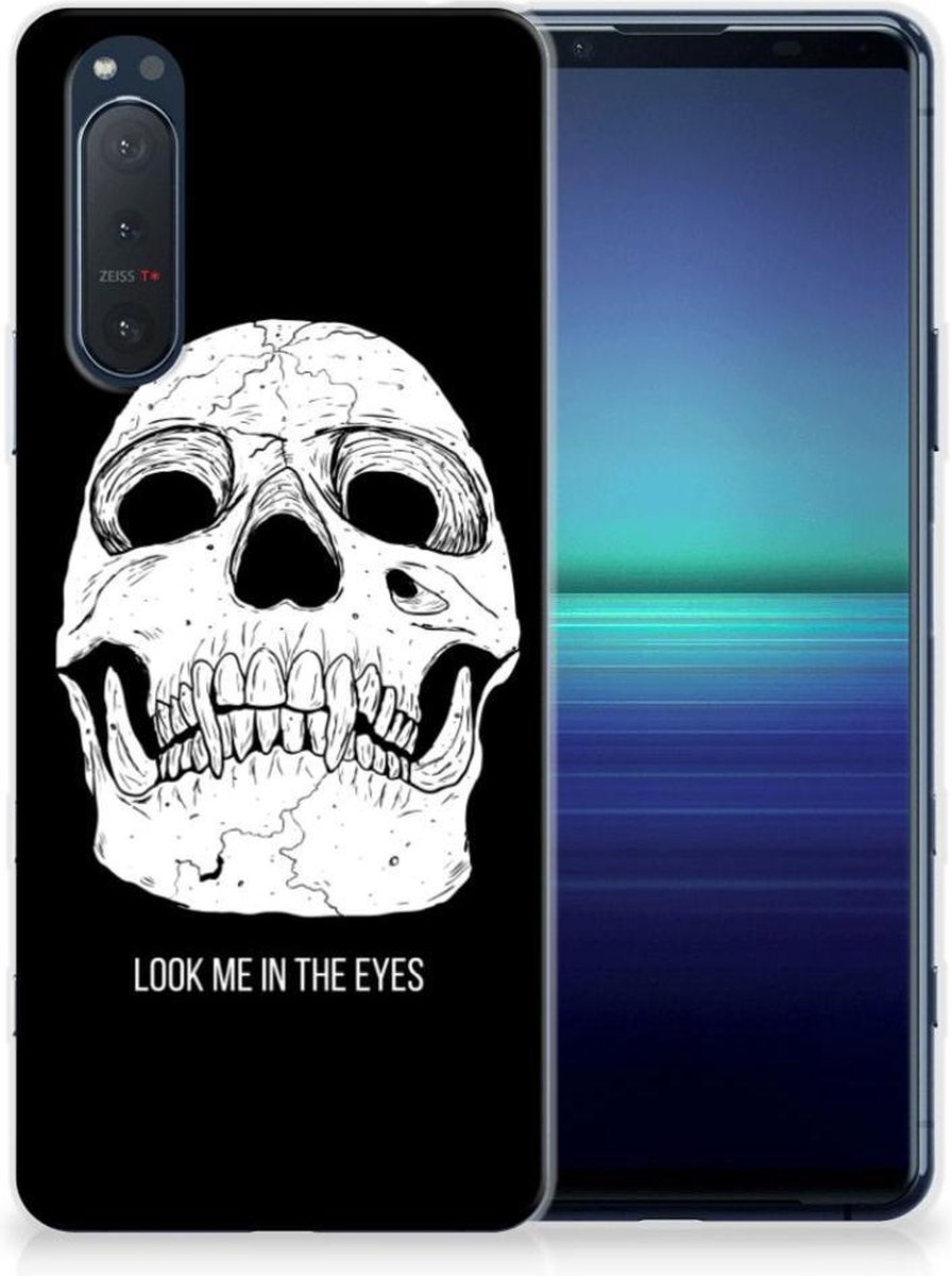 Silicone Back Case Sony Xperia 5II Skull Eyes