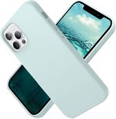 Nano Hoesje siliconen Backcover - Soft TPU case voor Apple iPhone 12 Pro Max (6.7 inch) - Mint Groen