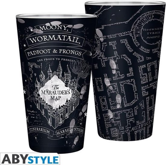 Abysse Harry Potter Marauder's Map 400ml Large Glass