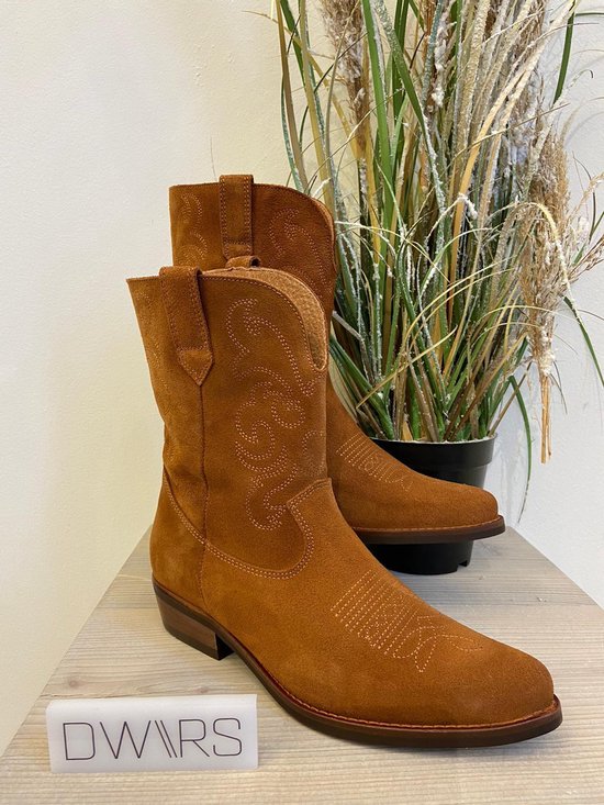 DWRS Toscane Laarzen Cognac Suede - maat 41 | bol.com
