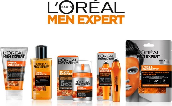 Raad dwaas lijden L'Oréal Paris Men Expert Hydra Energetic Gezichtsreiniger - 3 x 100 ml -...  | bol.com