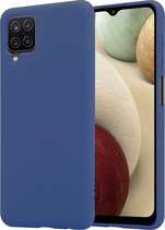 Shieldcase Silicone case geschikt voor Samsung Galaxy A12 - blauw