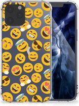 Hoesje met Tekst iPhone 12 Pro Max Telefoonhoesje  met doorzichtige rand Emoji