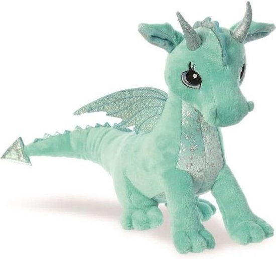 draadloos niet verwant Persoonlijk Pluche groene draak/draken knuffel van 30 cm - kinder speelgoed dieren  knuffels | bol.com