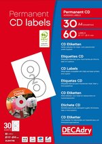 Étiquettes / étiquettes CD / DVD Decadry