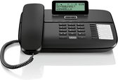 Gigaset DA710 - Vaste telefoon - Ideaal voor werk om thuis - tot 100 contacten - makkelijk in gebruik -  Zwart