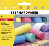 Eberhard Faber stoepkrijt - 6 kleuren - EF-526506