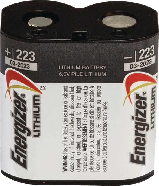 4 piles au lithium CRP2 (223 A) 6 volts