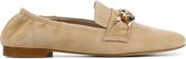 Mace Vrouwen Suède Instapschoenen / Damesschoenen / Instapper M1072 - Beige - Maat  36