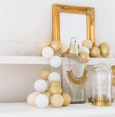 Cotton Ball Lights Sparkling lichtslinger goud - Touch of gold 20