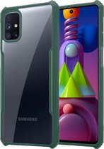 Shieldcase Samsung Galaxy M51 shock case met gekleurde bumpers - groen