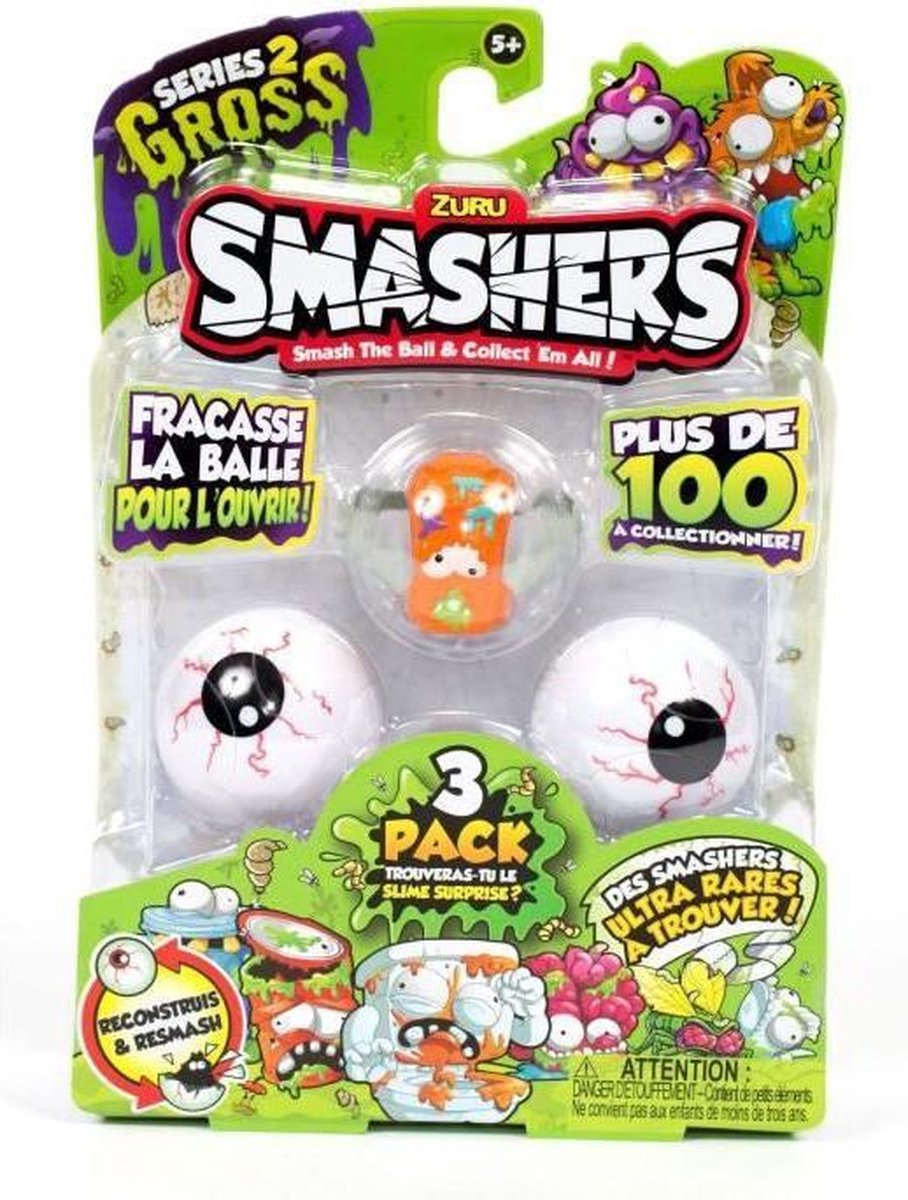Zuru Smashers serie 2 - 3 pack figuren - Verzamel ze allemaal