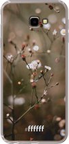 6F hoesje - geschikt voor Samsung Galaxy J4 Plus -  Transparant TPU Case - Flower Buds #ffffff